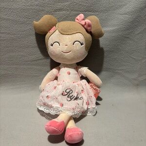 Leya Personalized Soft Pink Plush Doll Toy For Girls Rylee